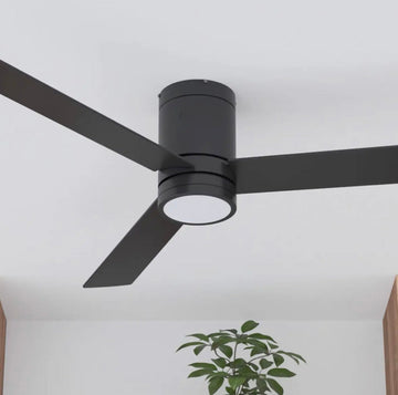 52 Inch Flush Mount Contemporary Indoor LED Ceiling Fan with Light, Remote(Qty:1000)