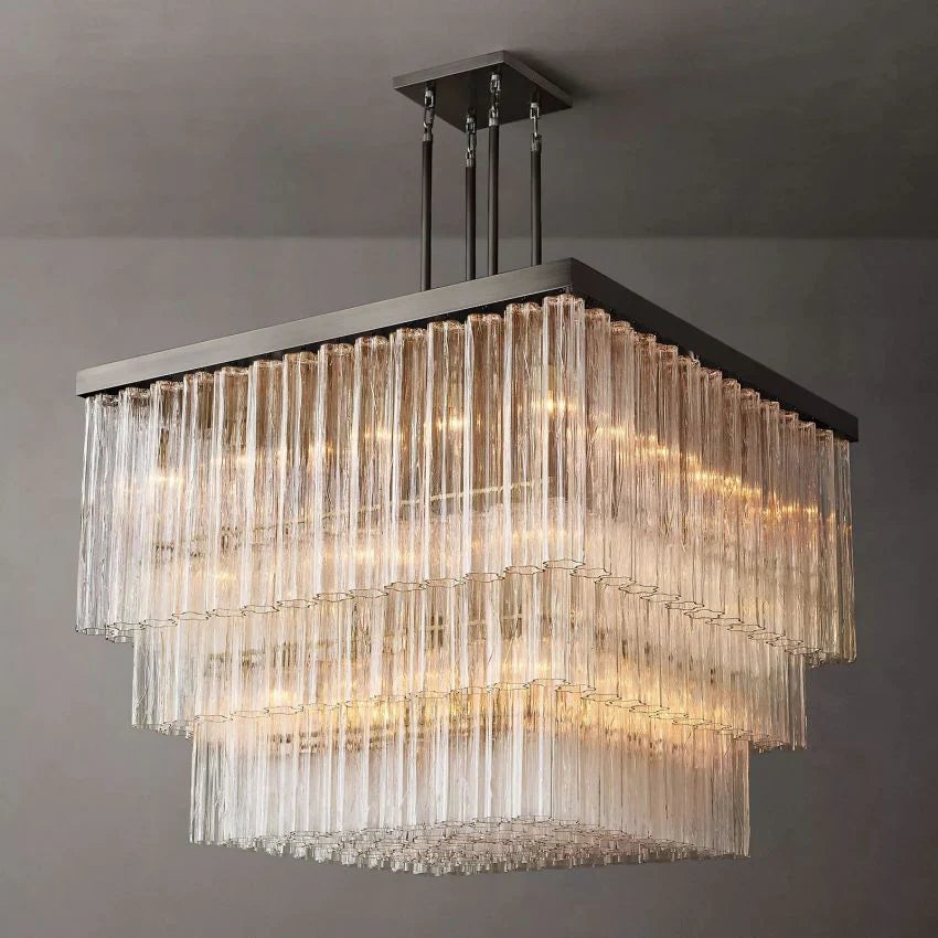 Ancelotti Square Chandelier 45” For Living Room