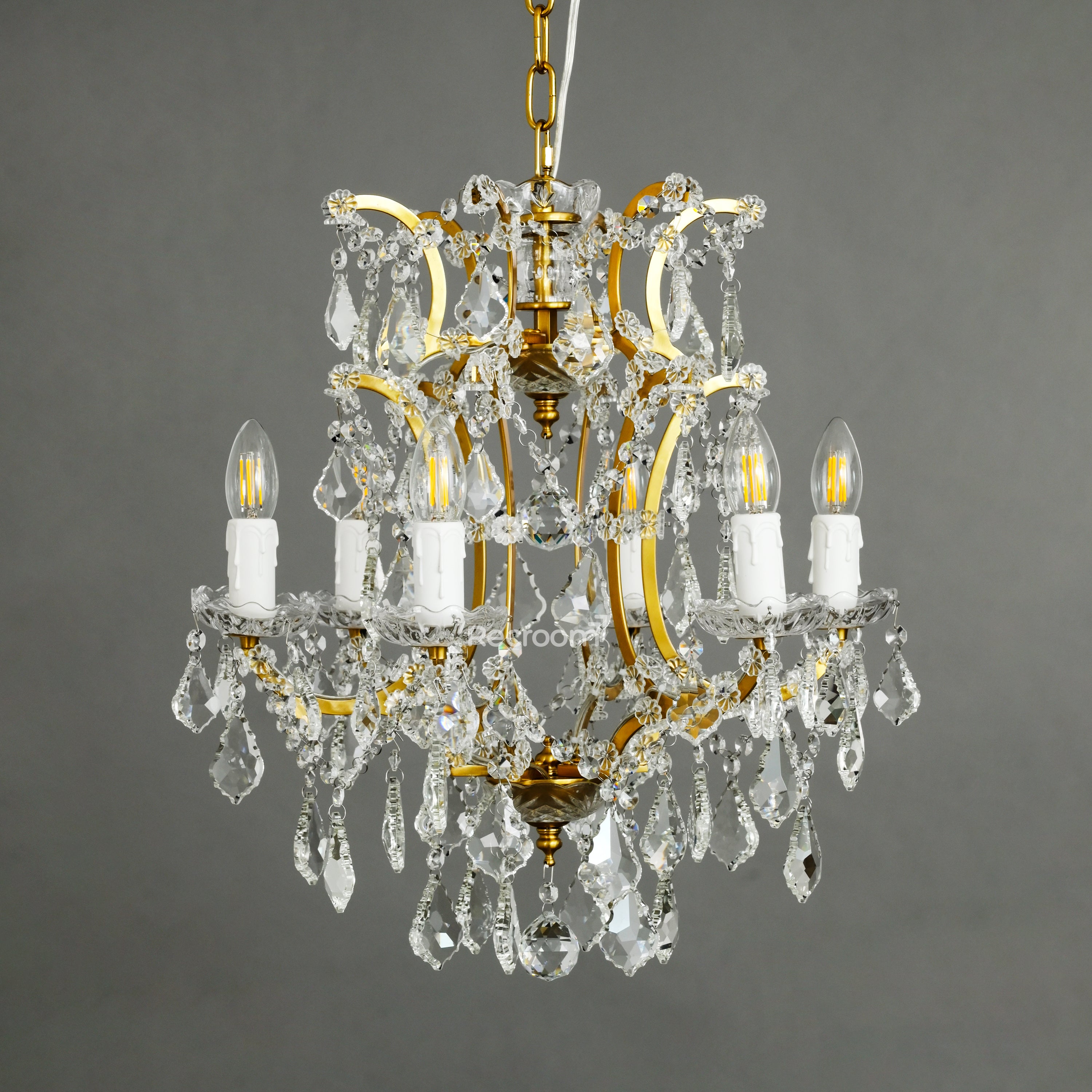 Aethlena Crystal Outdoor Chandelier 18”