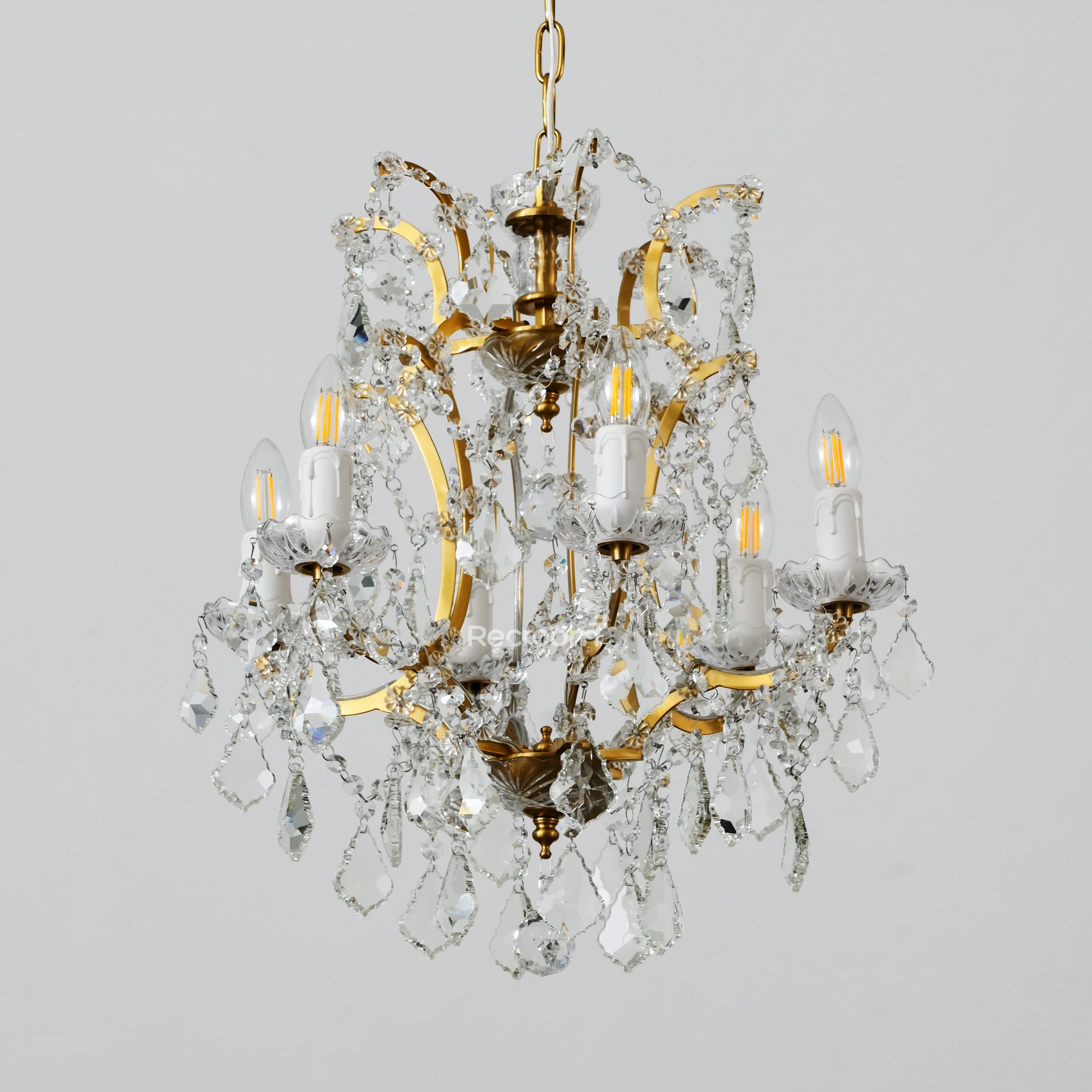 Aethlena Crystal Outdoor Chandelier 18”