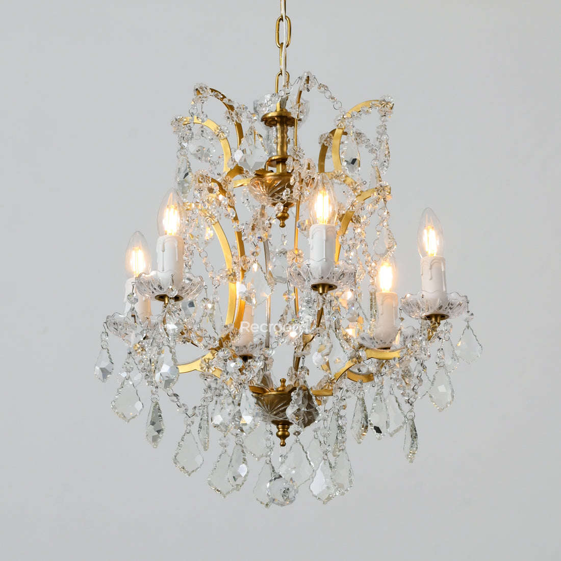 Aethlena Crystal Outdoor Chandelier 18”