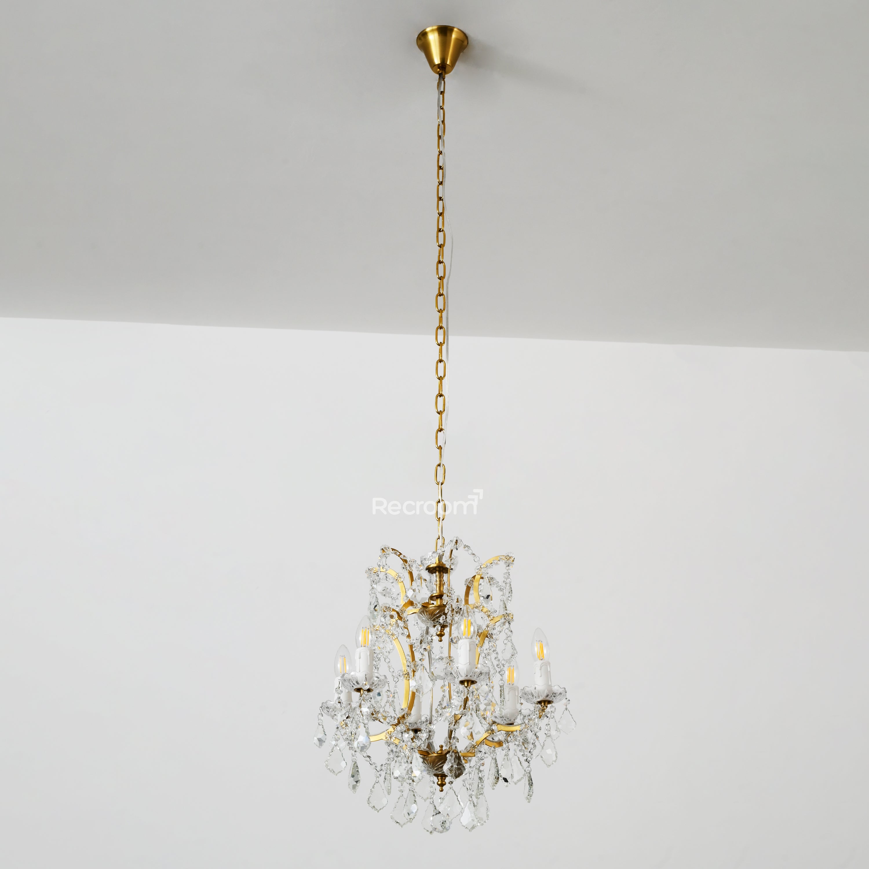 Aethlena Crystal Outdoor Chandelier 18”