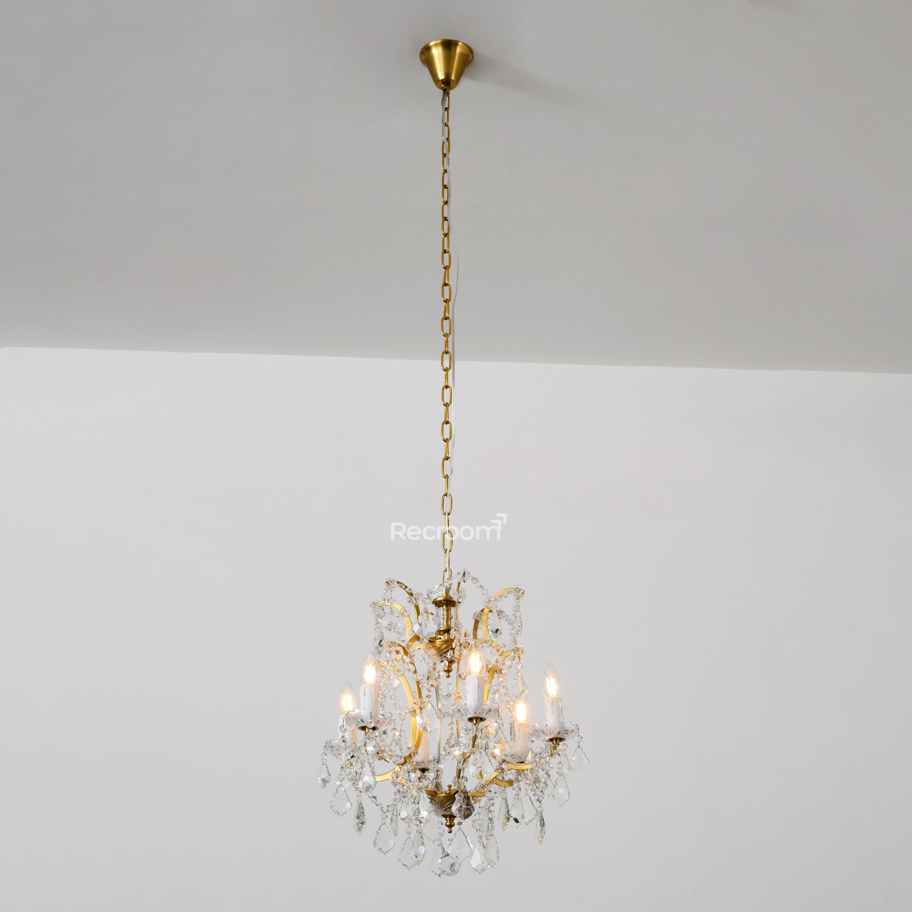 Aethlena Crystal Outdoor Chandelier 18”