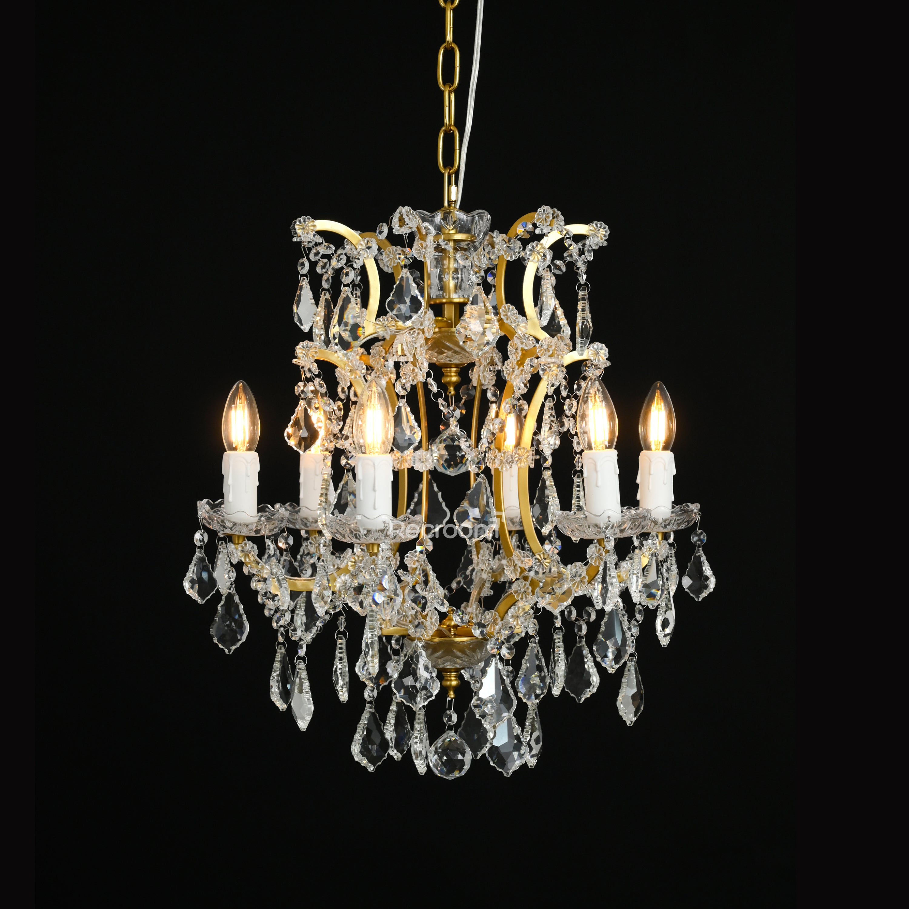 Aethlena Crystal Outdoor Chandelier 18”
