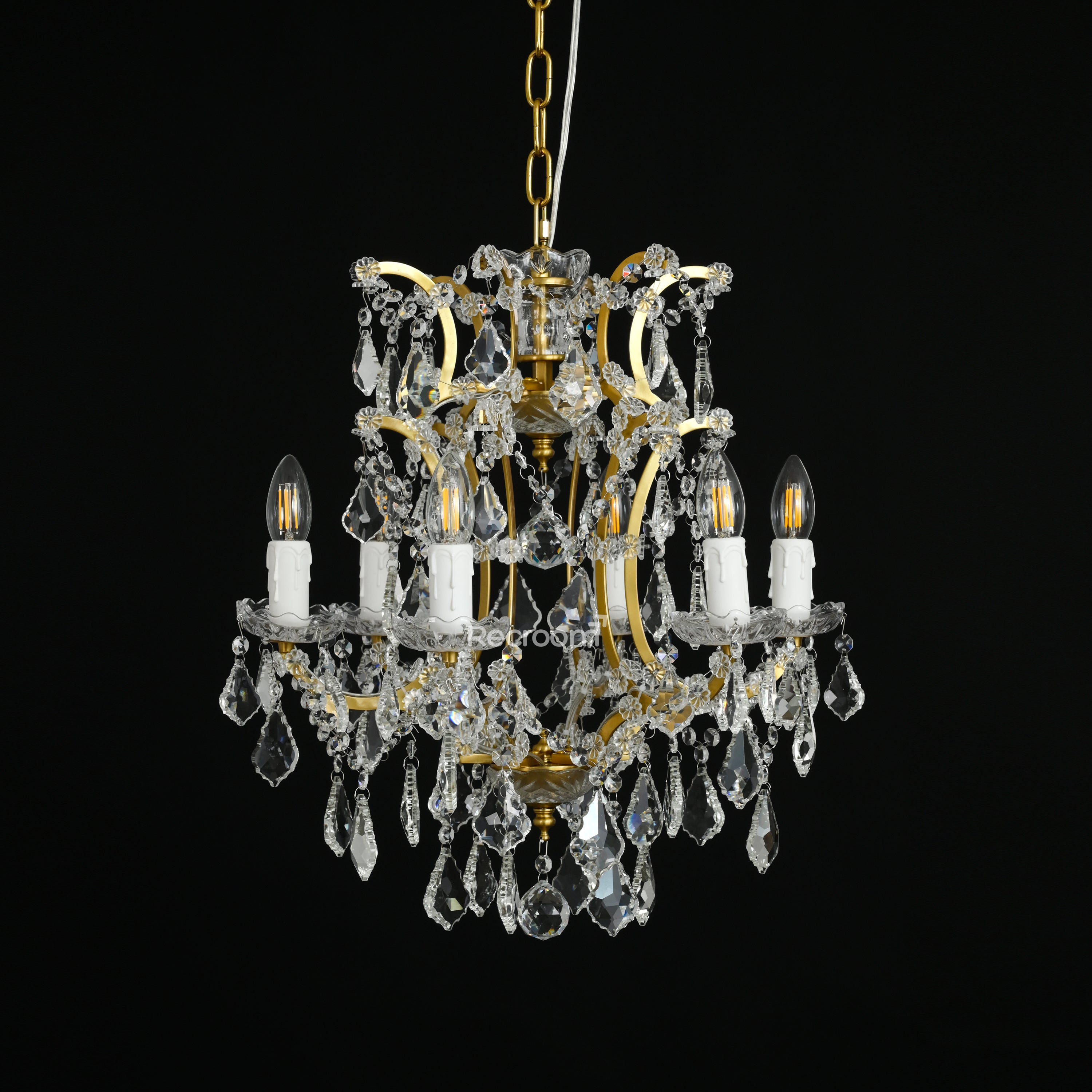 Aethlena Crystal Outdoor Chandelier 18”