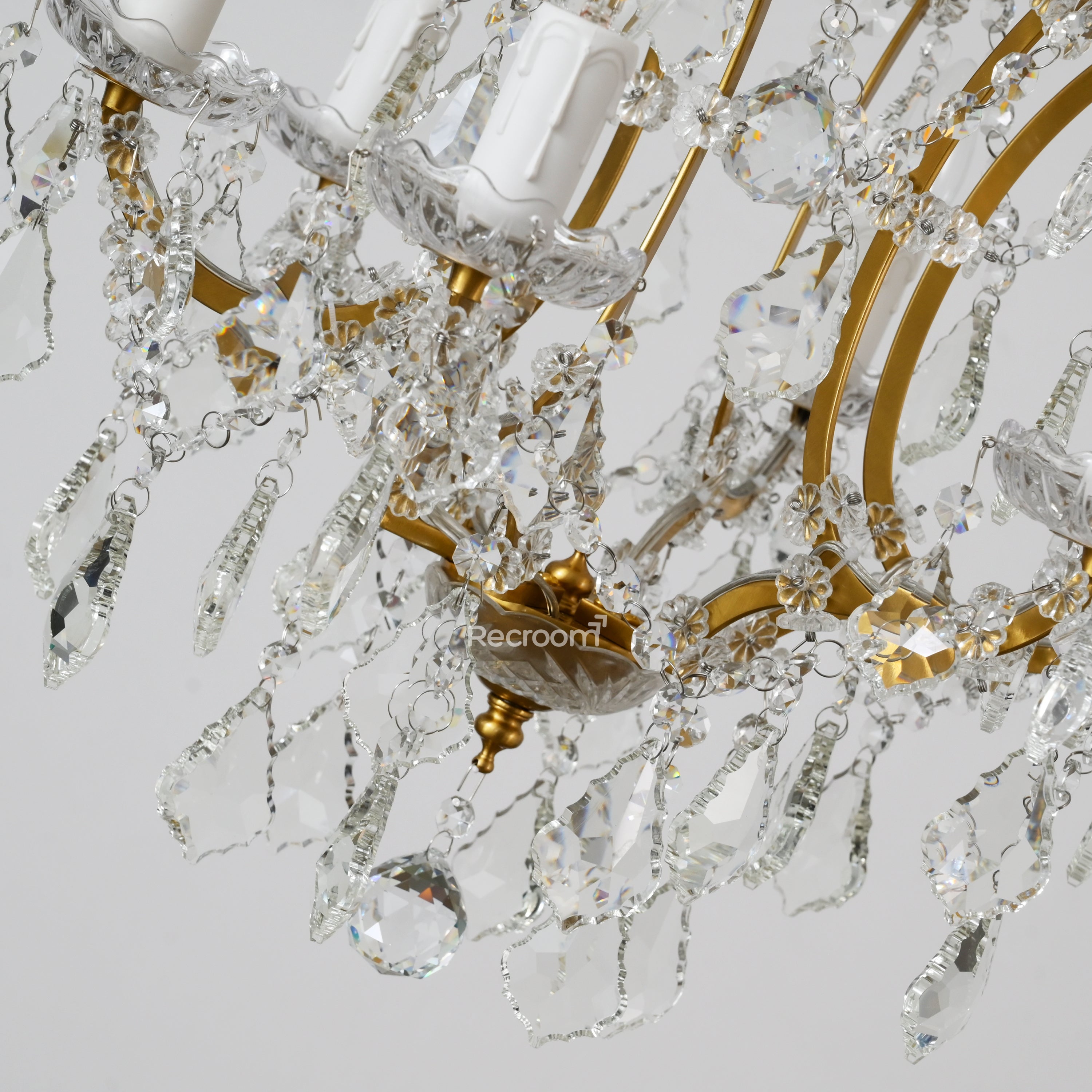 Aethlena Crystal Outdoor Chandelier 18”