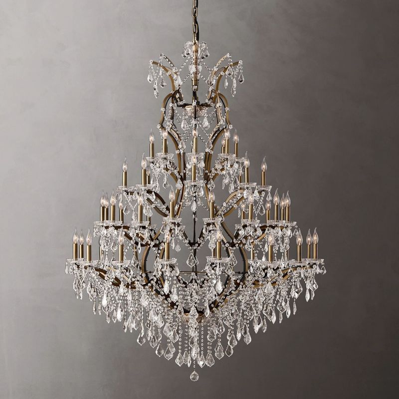 Aethlena Crystal Round Chandelier 60"