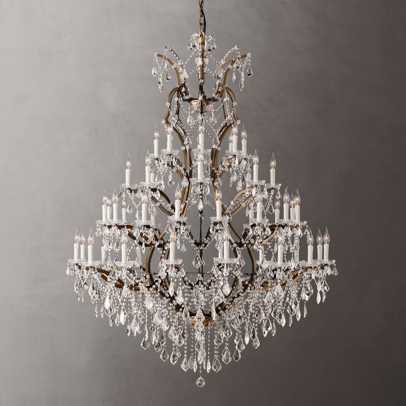 Aethlena Crystal Round Chandelier 60"