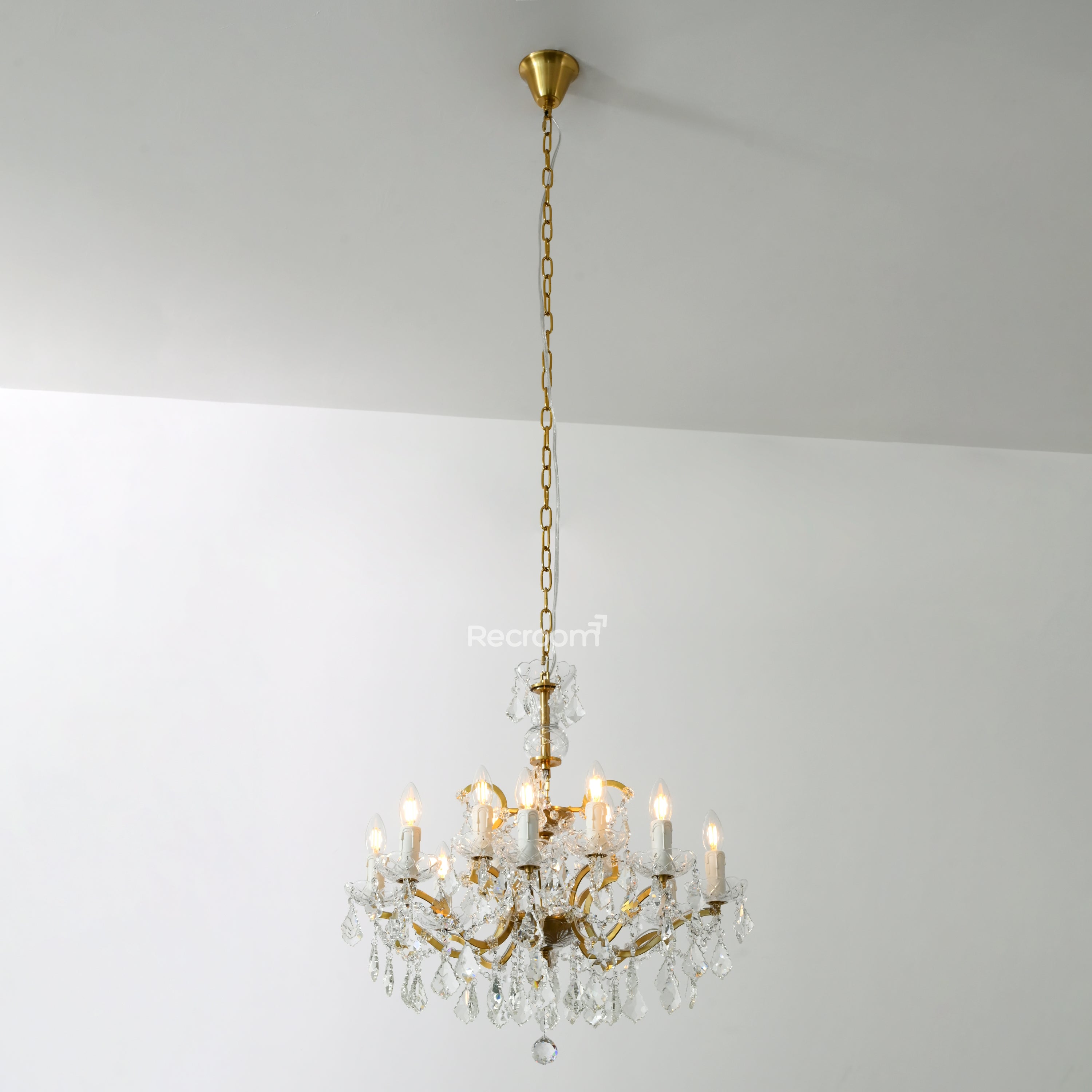 Aethlena Crystal Outdoor Chandelier 28”