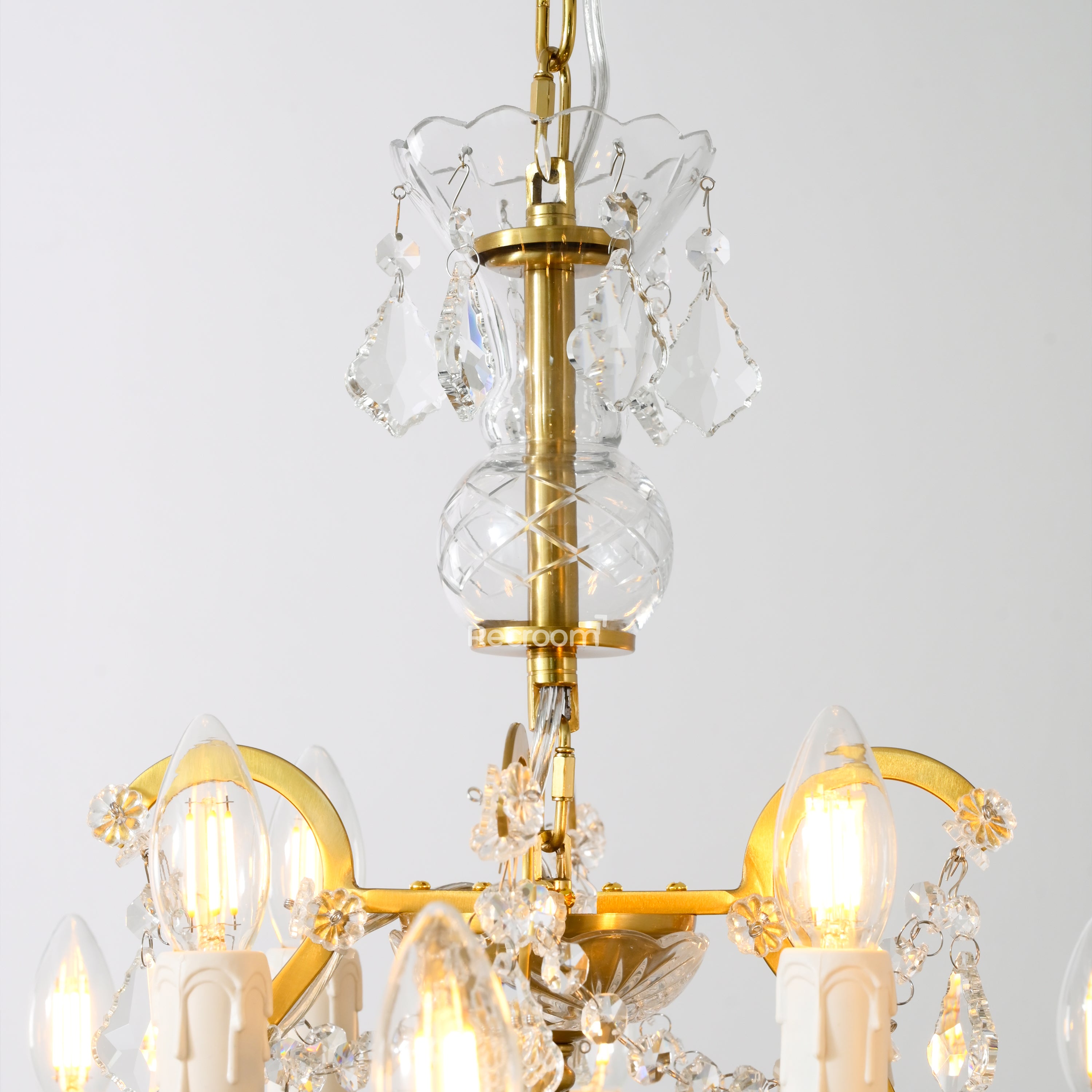 Aethlena Crystal Outdoor Chandelier 28”