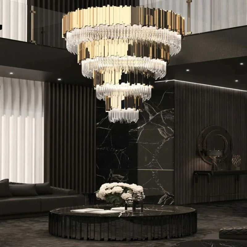 Admirer Decorative 4-tier Round Chandelier