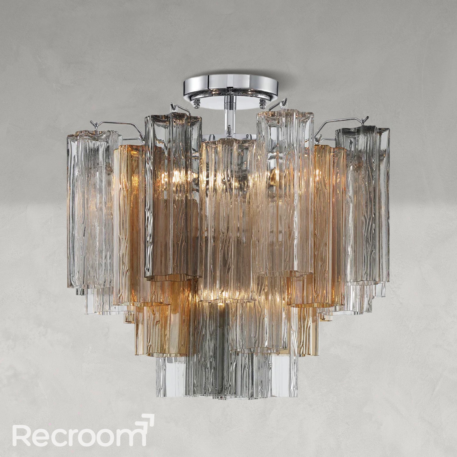 Addis 4 Light Semi Flushmount