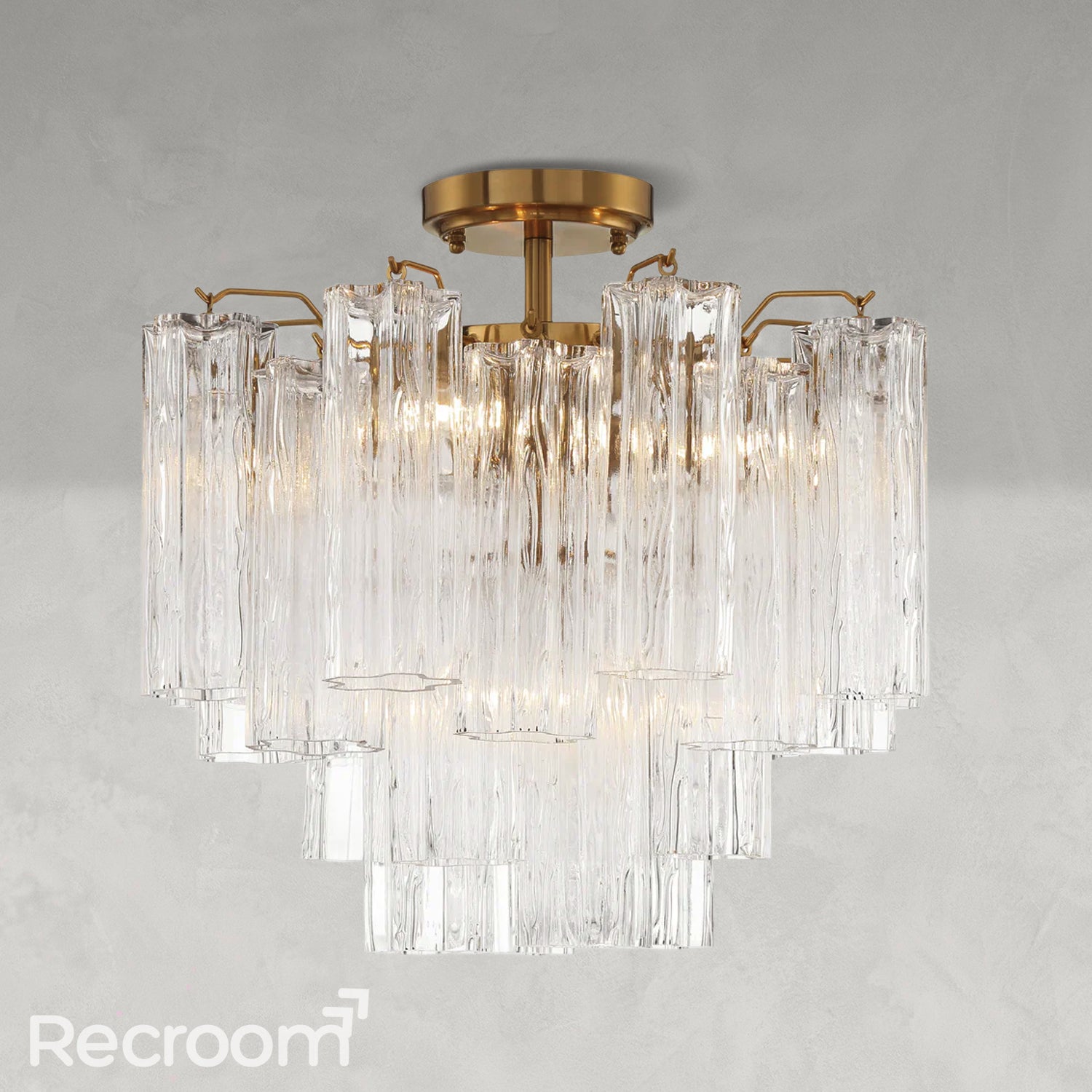 Addis 4 Light Semi Flushmount