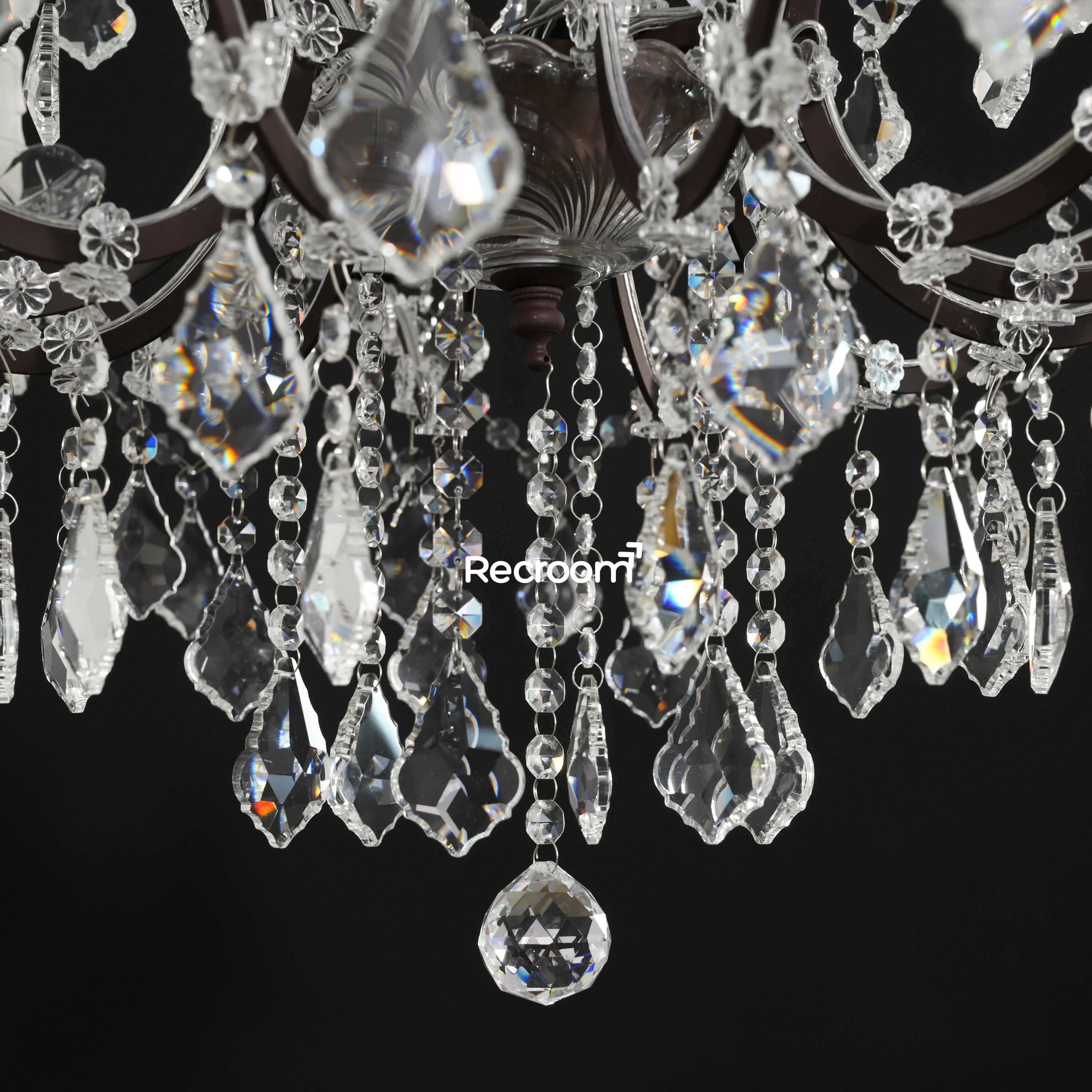 Aethlena Crystal Outdoor Chandelier 33”